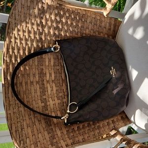 🔥🔥Coach Small Skylar Hobo Satchel Crossbody Signature Brown/IM 90738